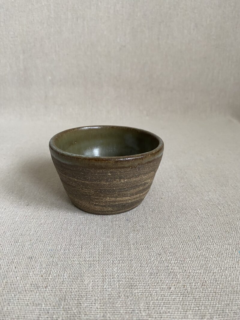 MINI BOWL MIXED CLAY WITH GREEN CLEAR GLAZE