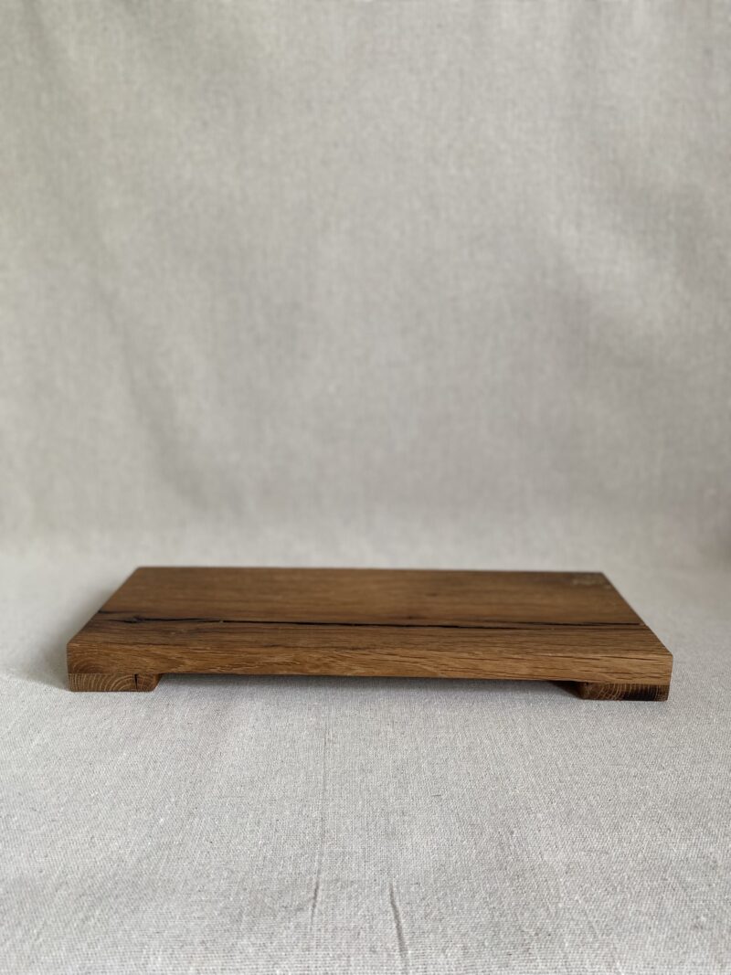 RECTANGLE STAND RISER RECLAIMED WHITE OAK - Image 2