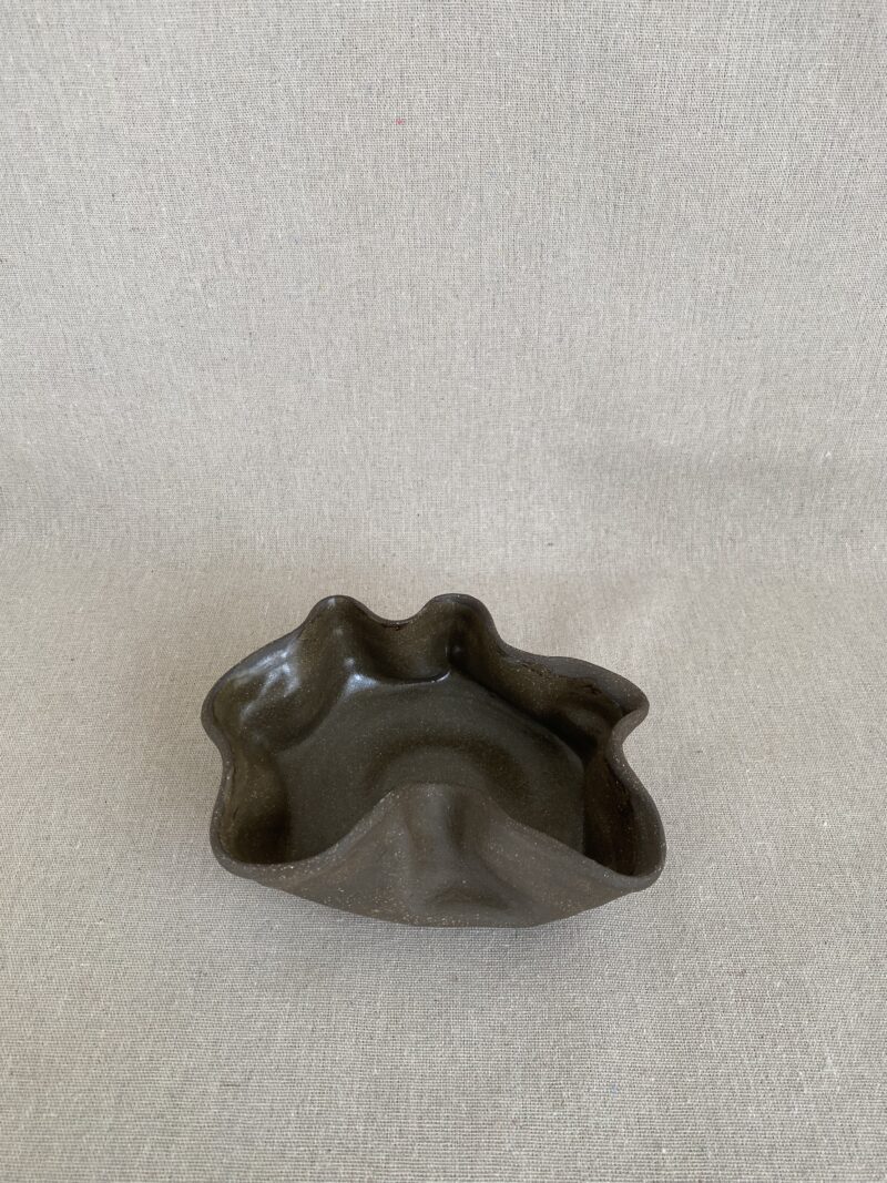 Wavy Clay Decorative Bowl Brown 6 3/4 X 2 3/8 - Image 2